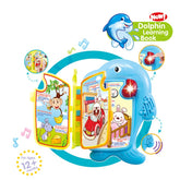 Baby voice sound english spanish language learning toy book monkey kid education learning book